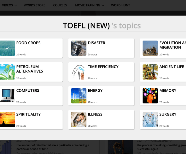 eJOY TOEFL word store